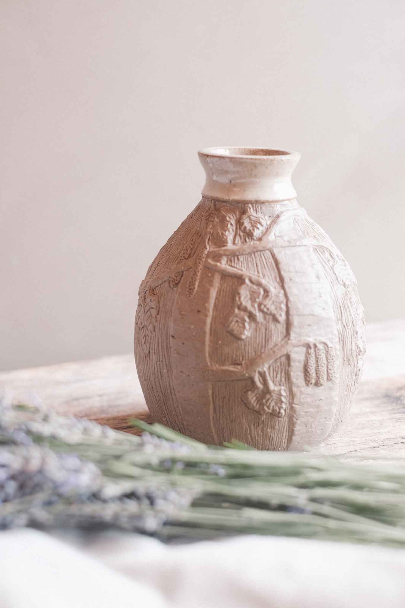Silver Birch Carved Vase — in collaboration with Jane Chapman