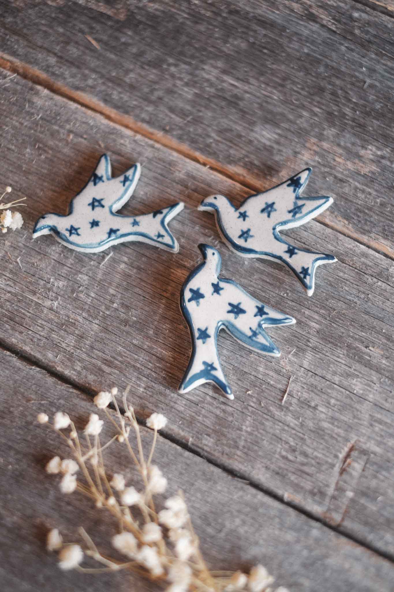 Dove | Handmade Ceramic Fridge Magnet