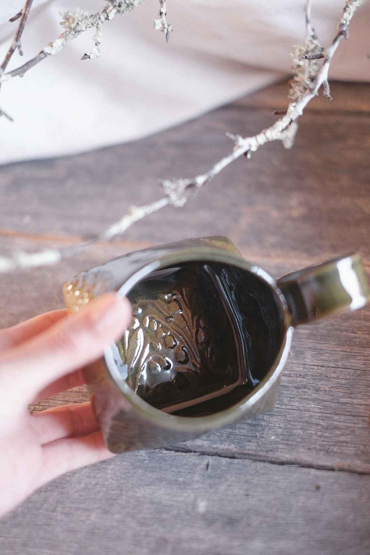 The Folded Mug — Jade Pattern