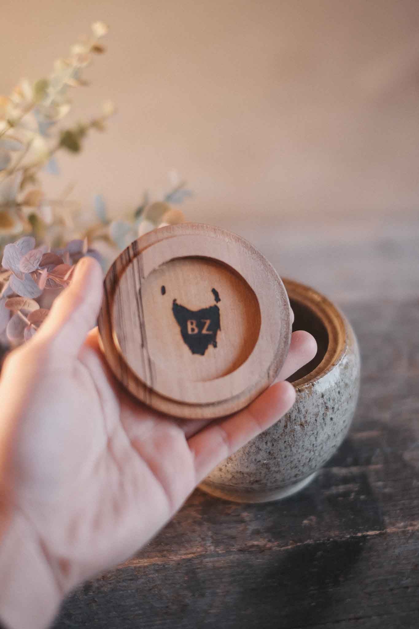 Ceramic Jar with Blackheart Sassafras Lid — Medium