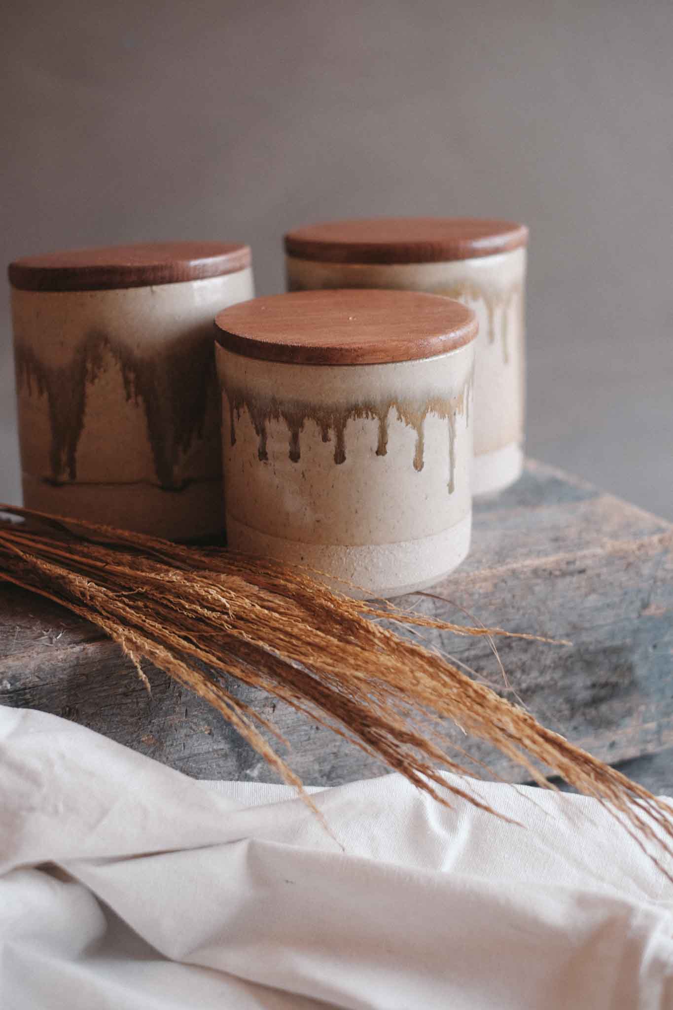 Jar with Tasmanian Oak Lid — Medium