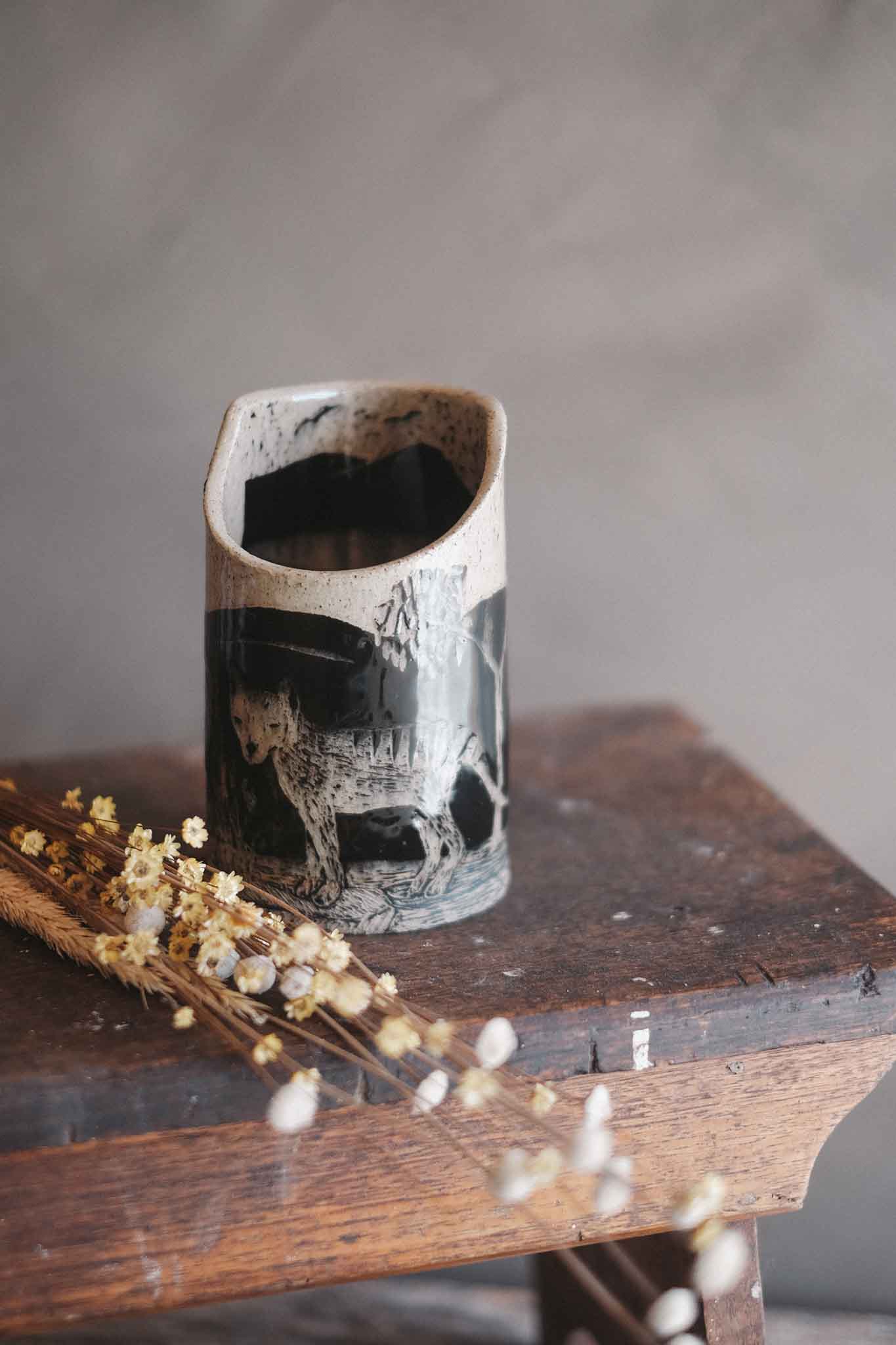 Tasmanian Tiger | Nature Scene Vases — in collaboration with Jane Chapman