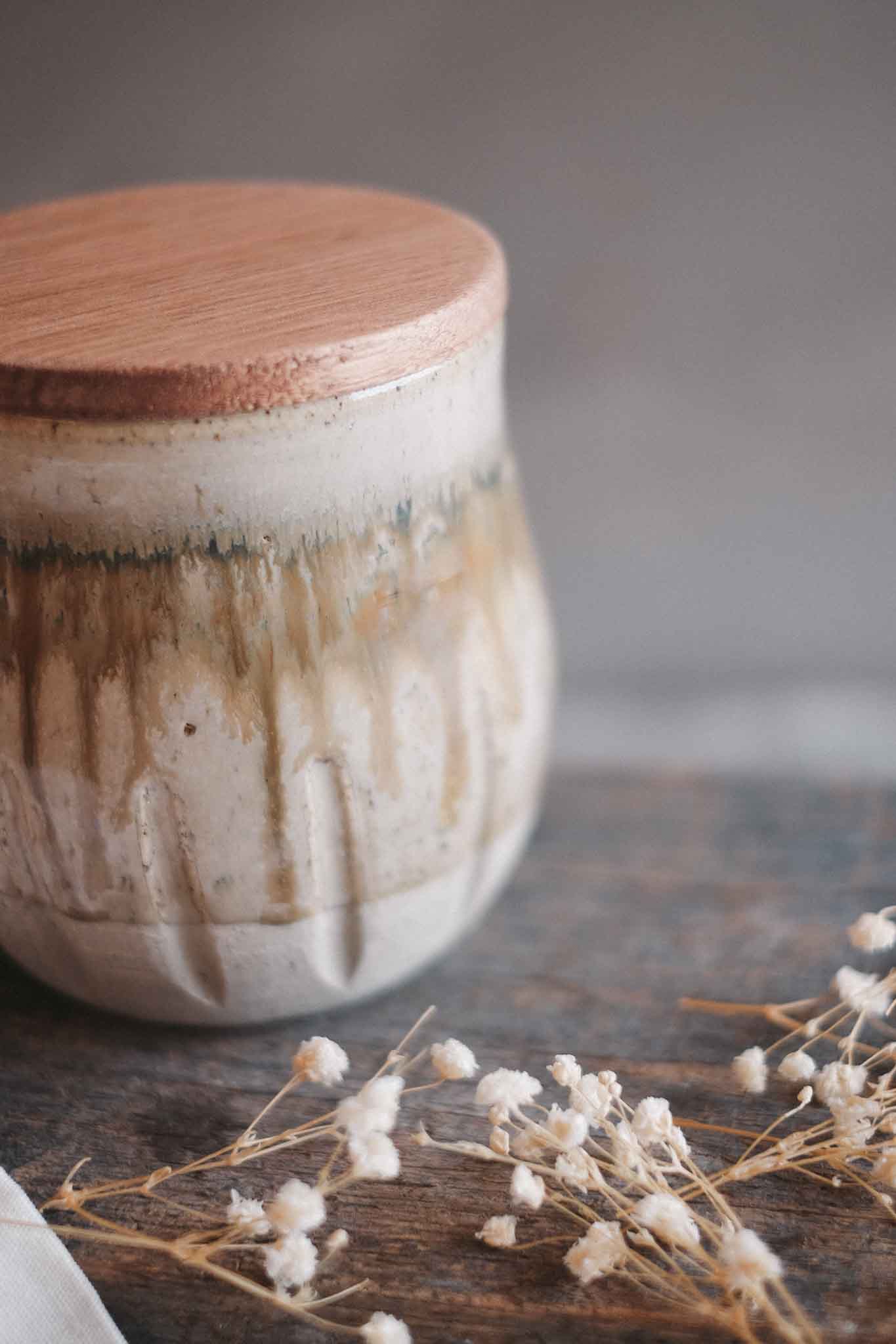 Handmade Landscape Series Storage Jar 1