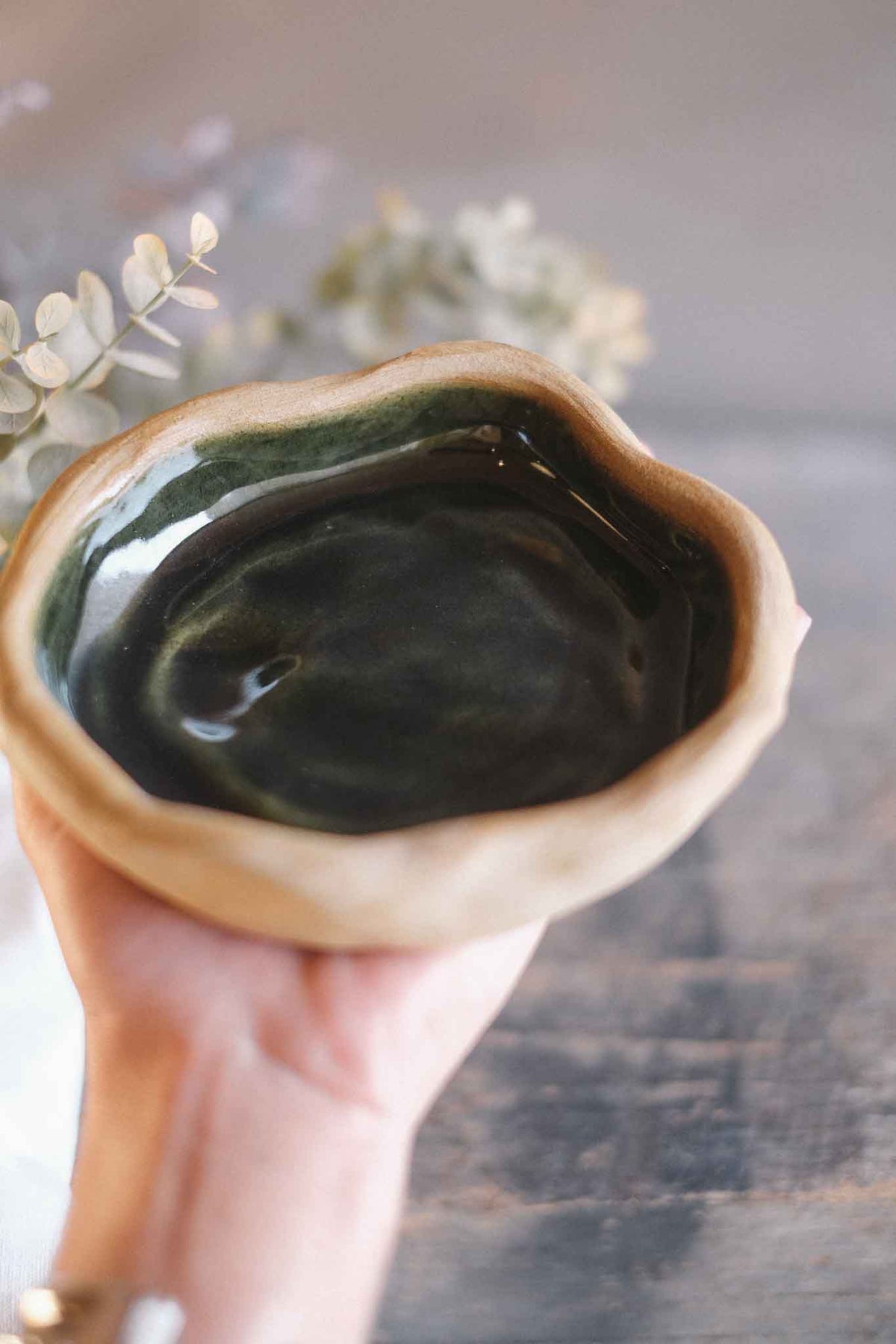 Rock Dish – Jade – Set of 3