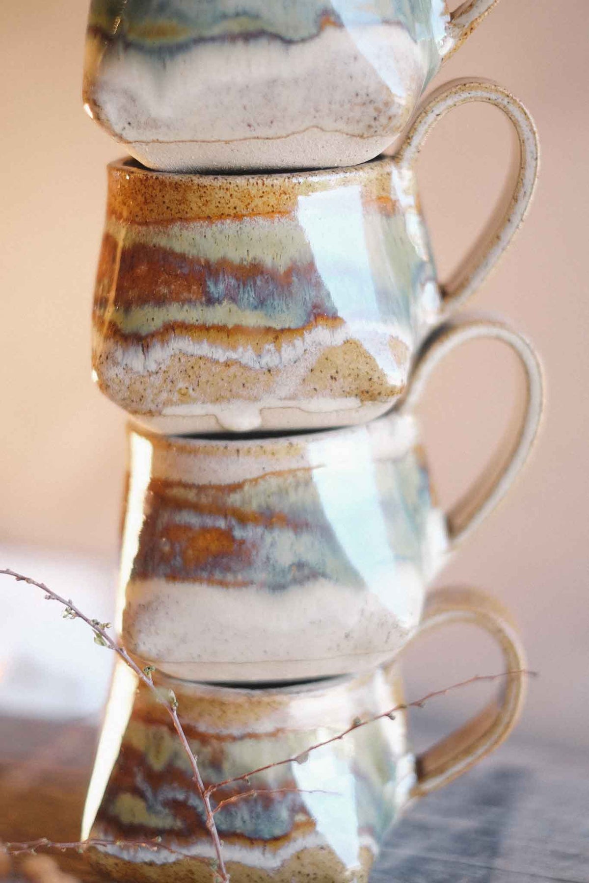 The Folded Mug —  Seaweed Glaze 300ml