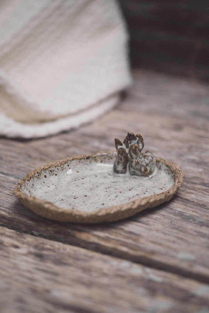 Creature Trinket Dish - Rabbits