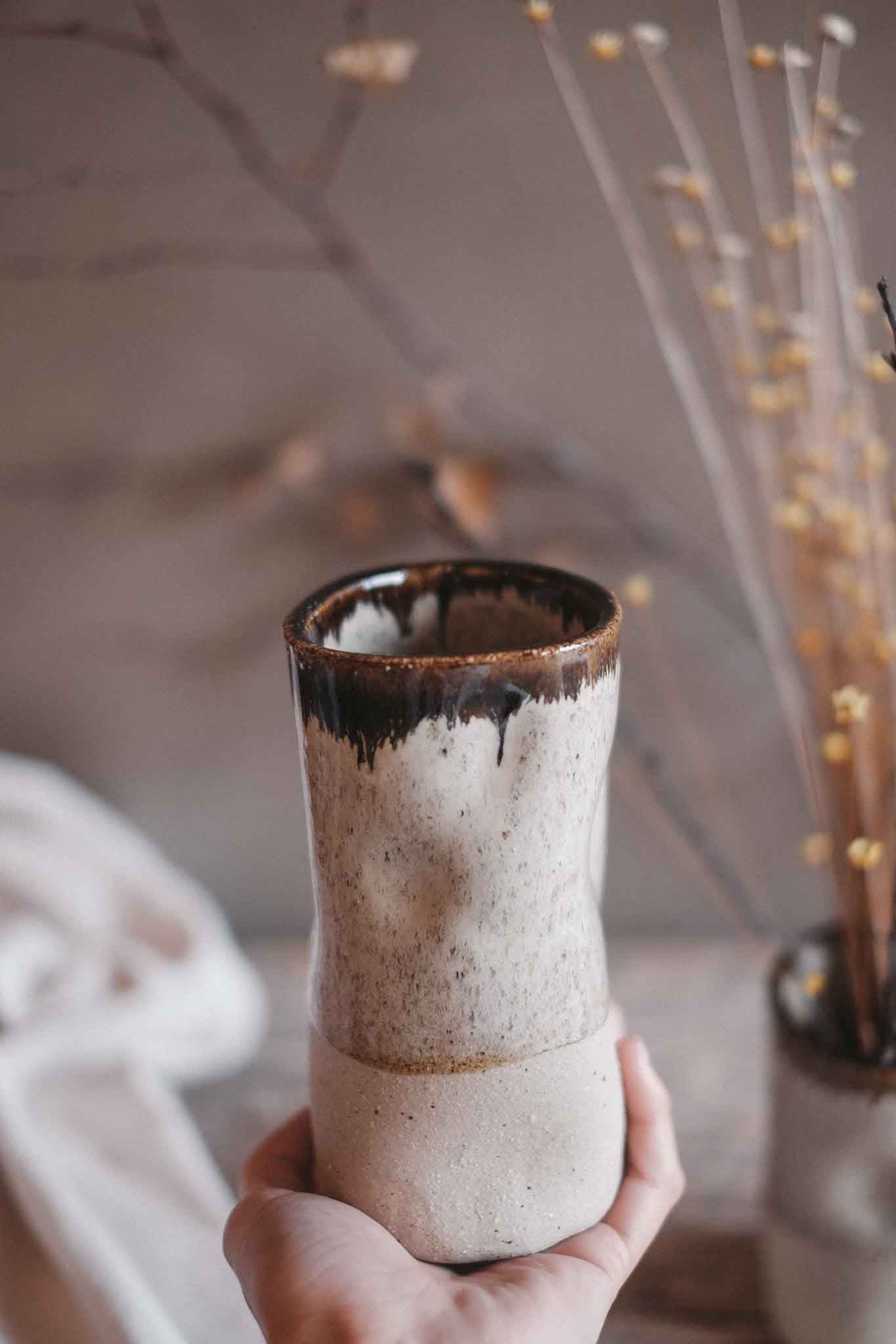 Wabi-Sabi Bud Vase — Ember | Medium