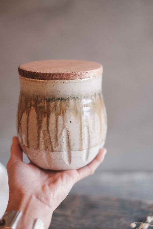 Handmade Landscape Series Storage Jar 1