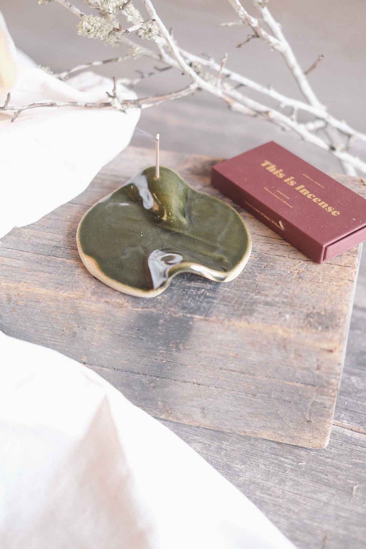 Incense Dish — Jade Wabi-Sabi