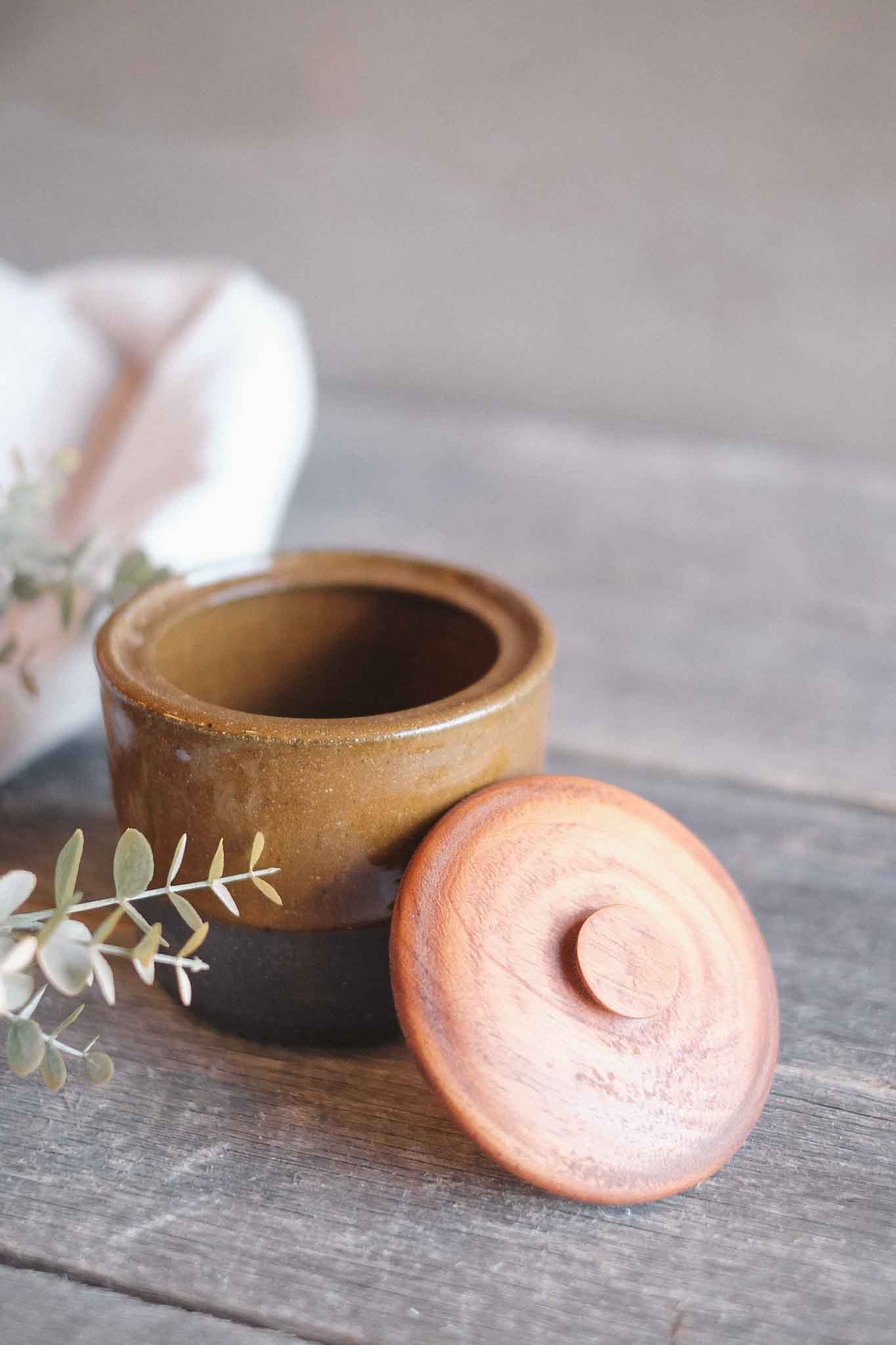 Large Canister with Blackwood Lid – 13 × 12cm