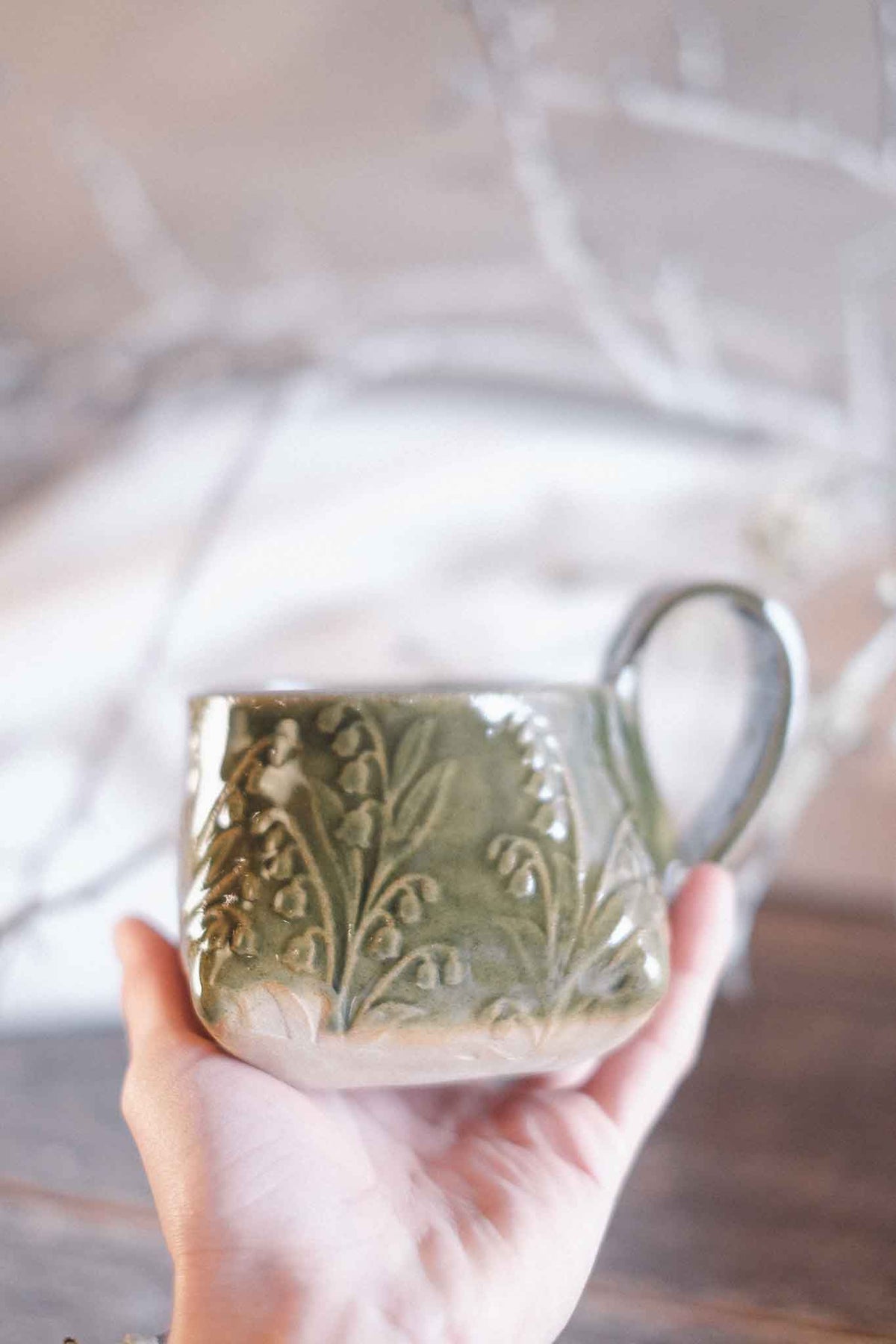 The Folded Mug — Jade Pattern