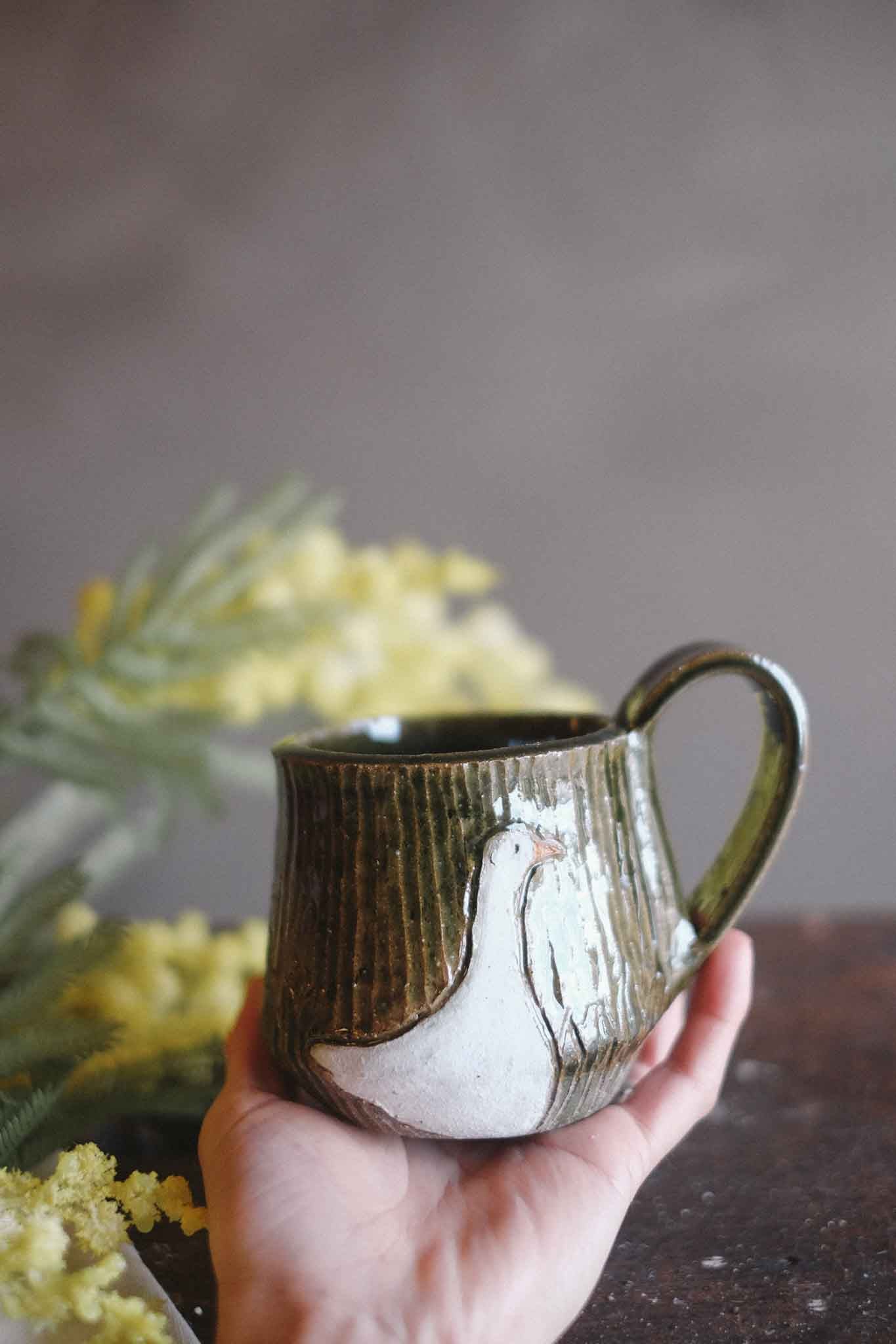 “Ducks" Jade Mug - Jane Chapman Collaboration (320ml)
