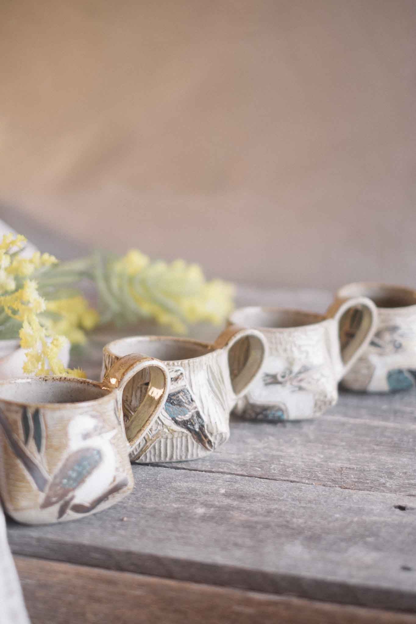 Carved Kookaburra Mug — Jane Chapman Collaboration