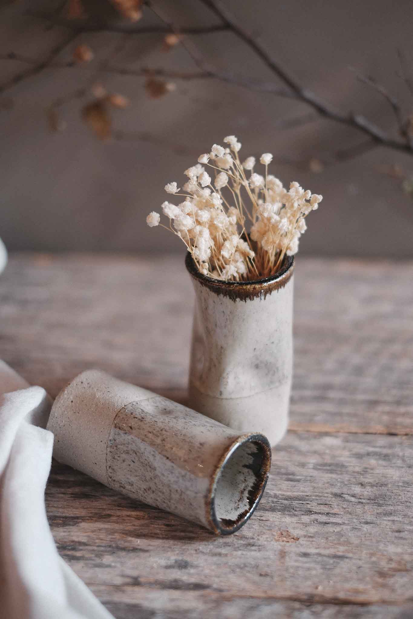 Wabi-Sabi Bud Vase — Ember | Small