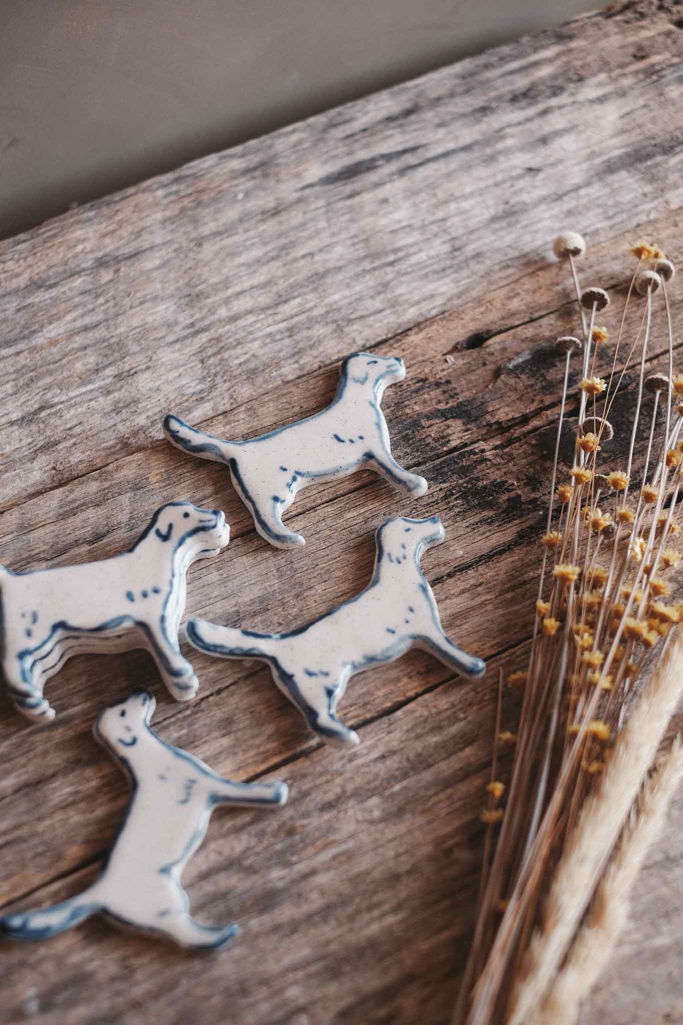 Dog | Handmade Ceramic Fridge Magnet