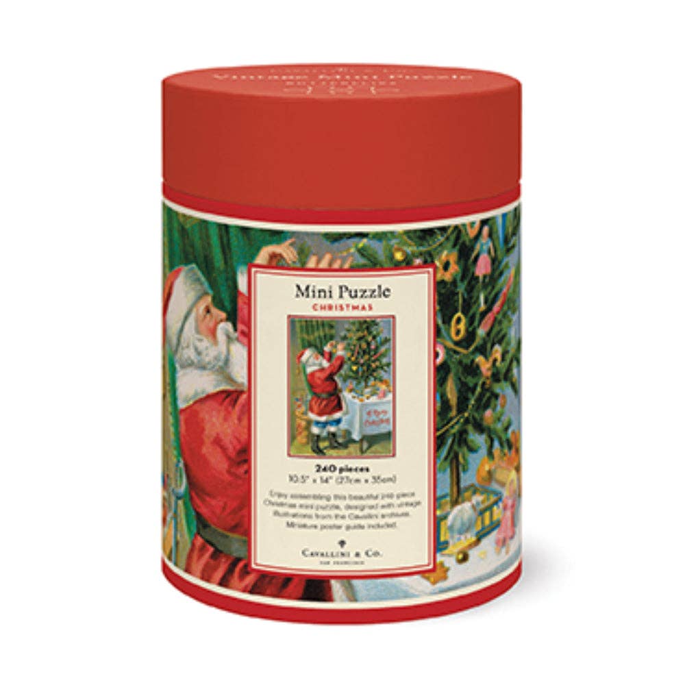 Cavallini - 240 pc Mini Puzzle Christmas