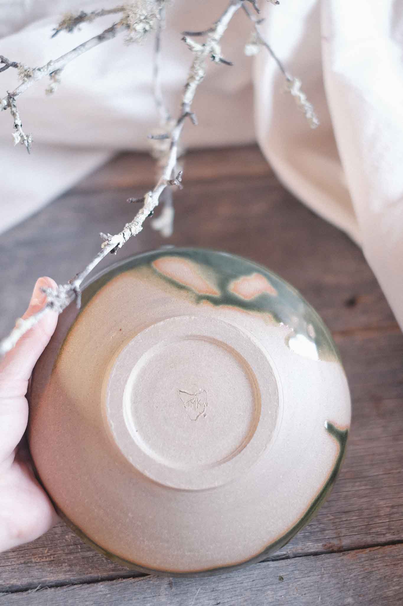 Jade Wild Clay Dipping Bowl