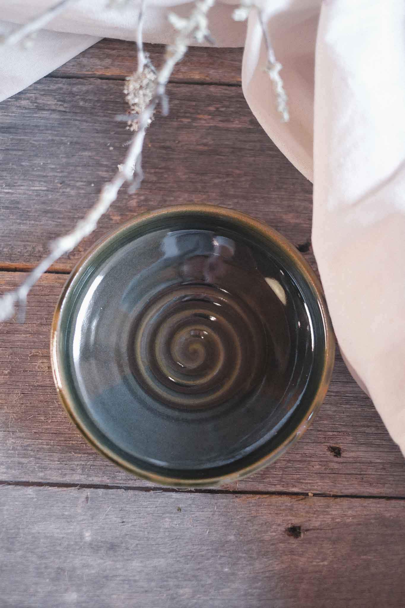 Jade Wild Clay Dipping Bowl