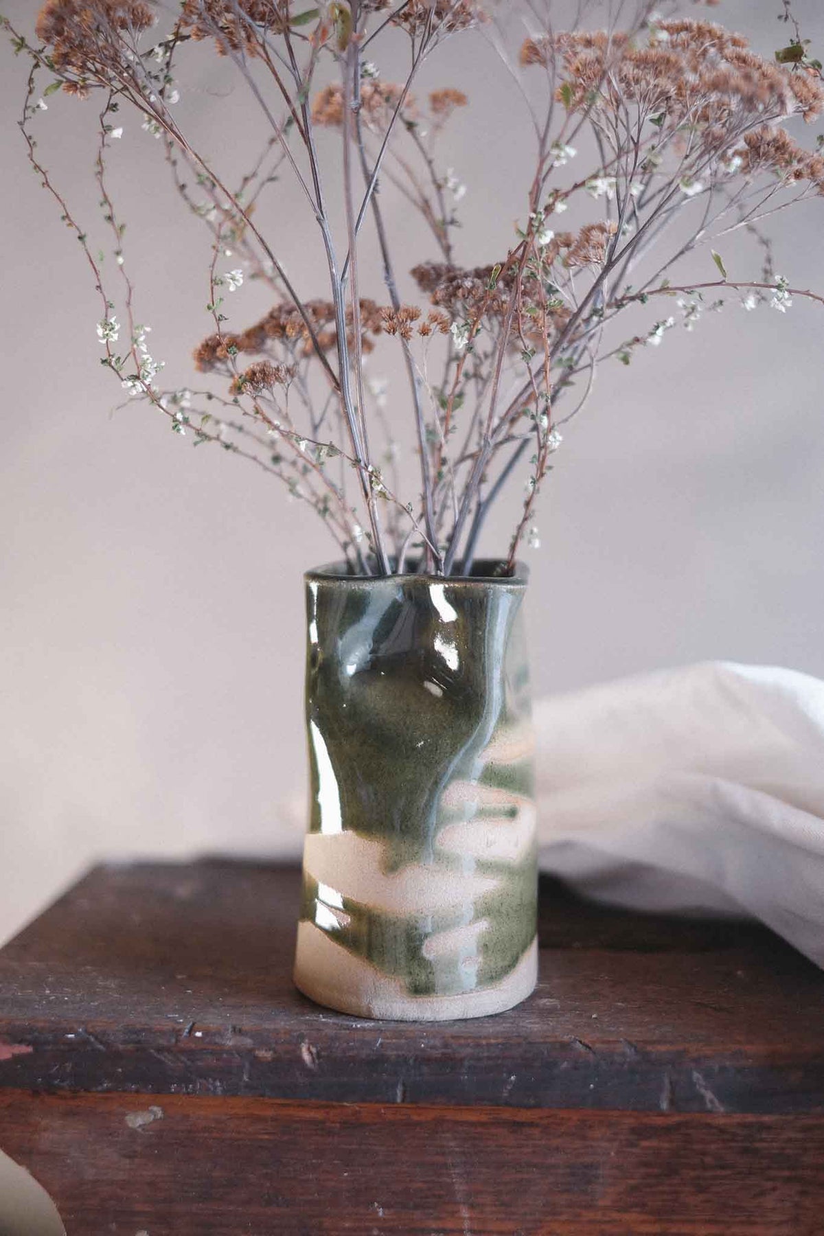 Jade Wabi-Sabi Vase — Medium 14cm x 8cm
