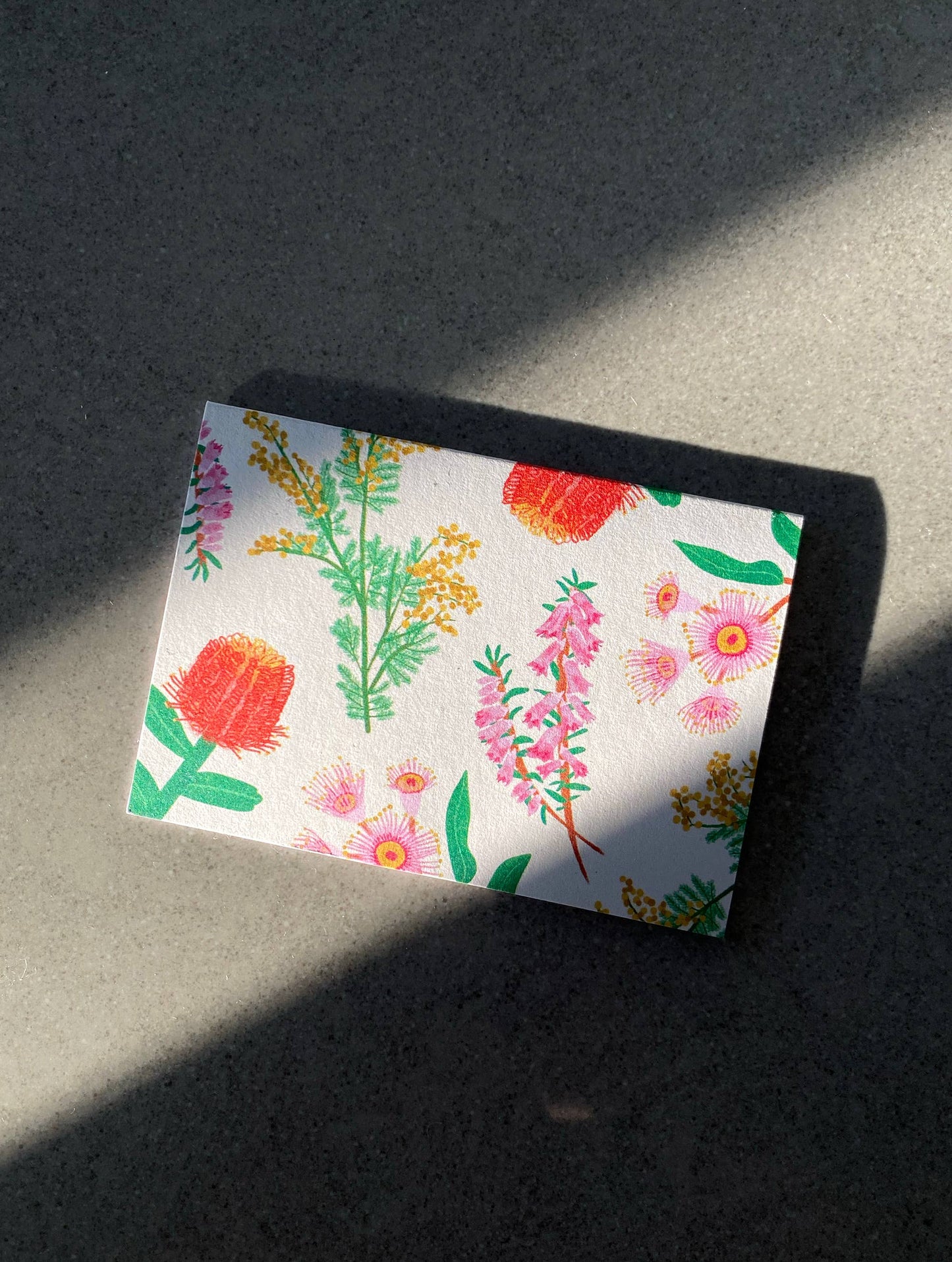 Wildflowers Mini Greeting Card - Floral Blank Card | Flowers