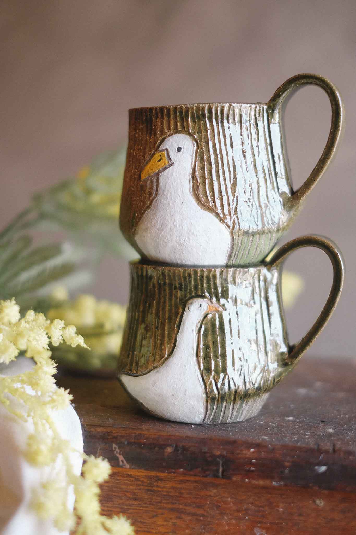 “Ducks" Jade Mug - Jane Chapman Collaboration (320ml)