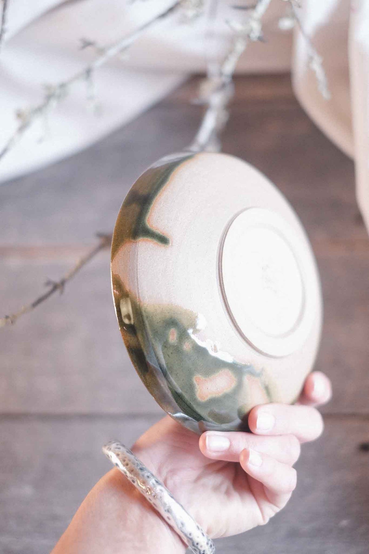 Jade Wild Clay Dipping Bowl