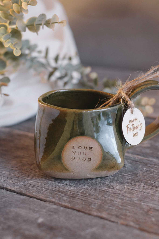 “Love You Dad" Father's Day Mug – Solid Jade