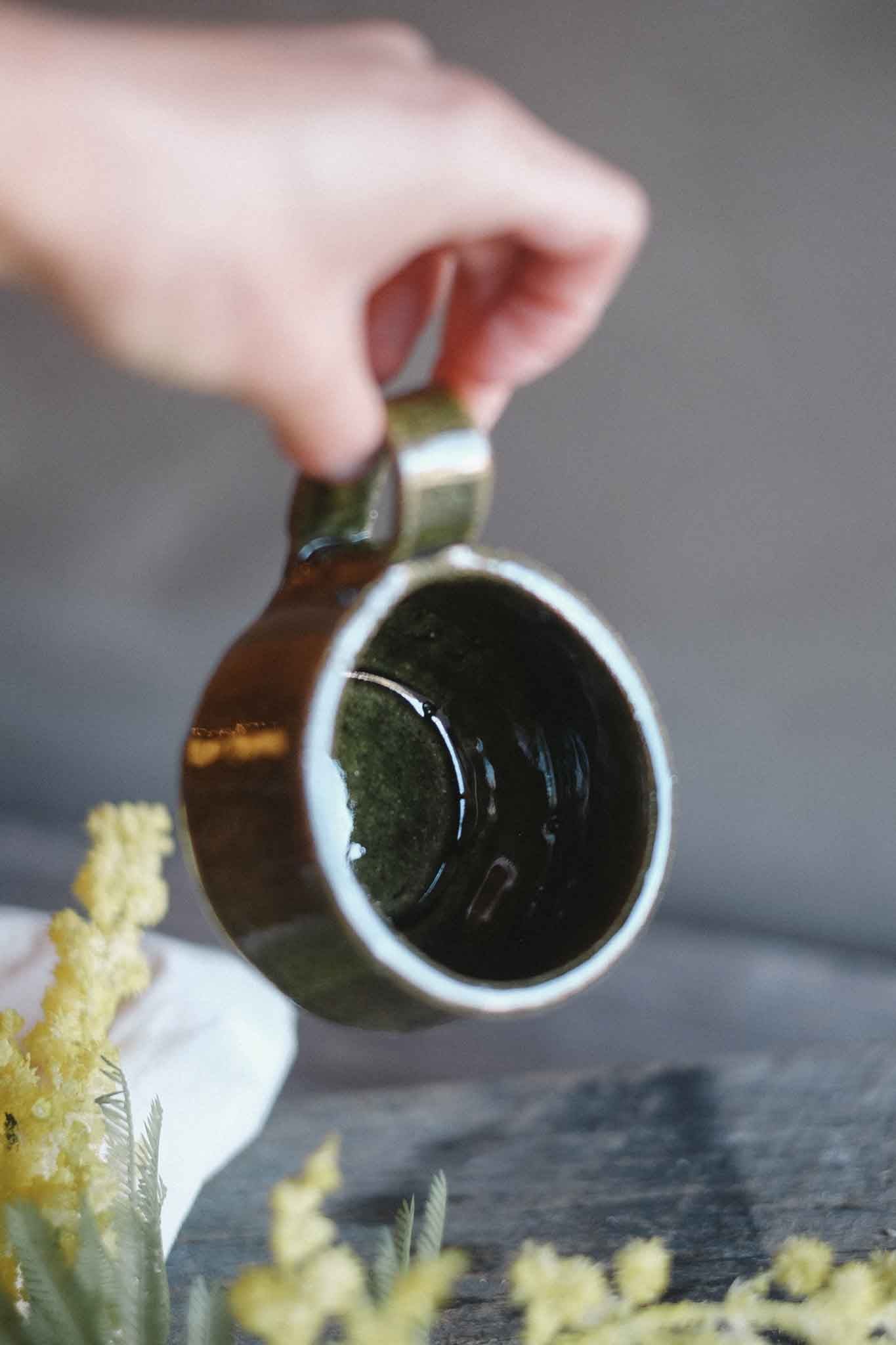Handbuilt Ceramic Mug — Jade