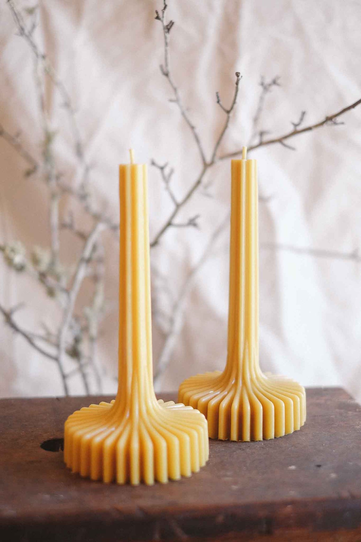 Fluted Spire Sculptural Candle
