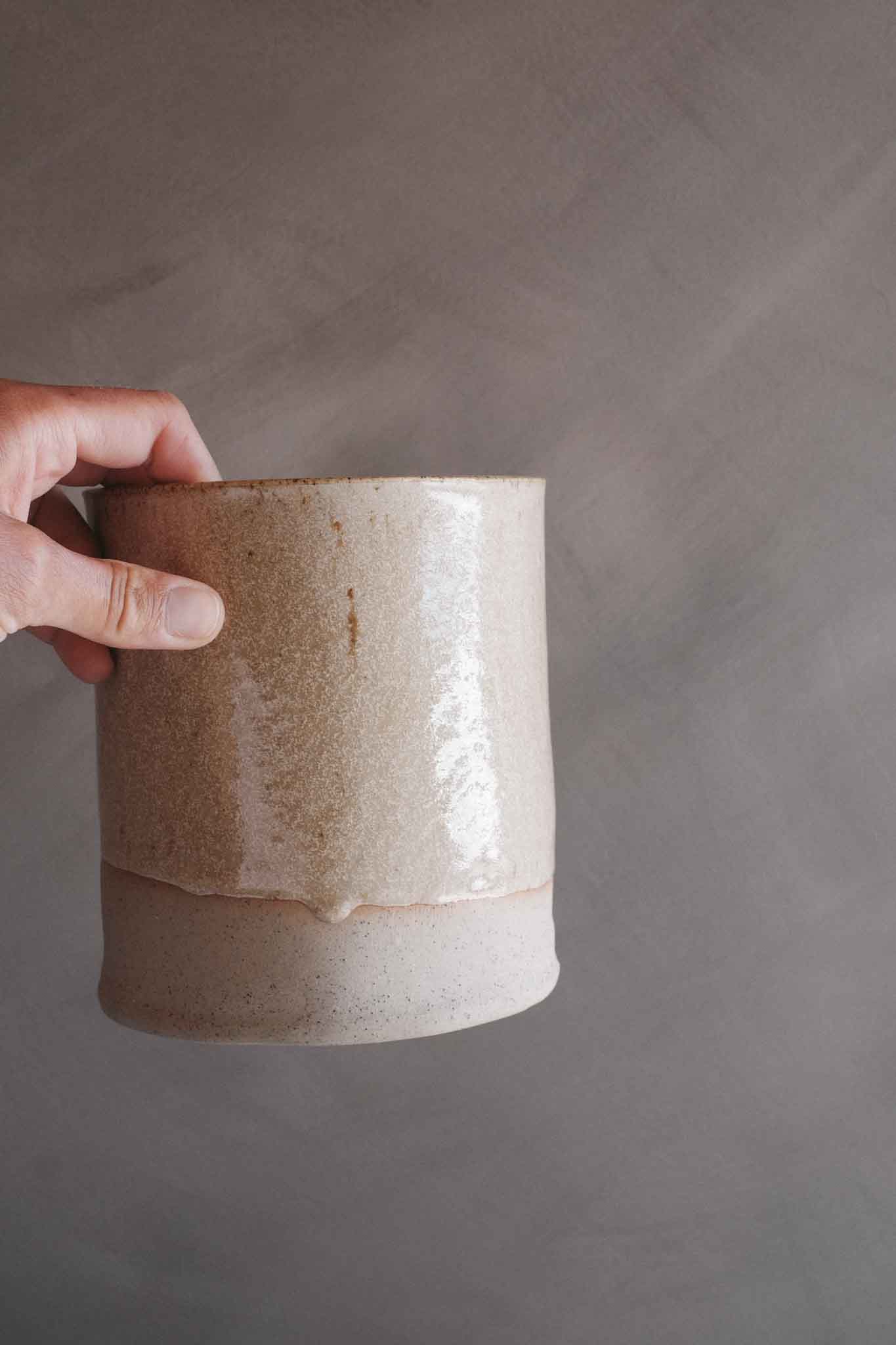 Drift-Glazed Utensil Holder/Vase