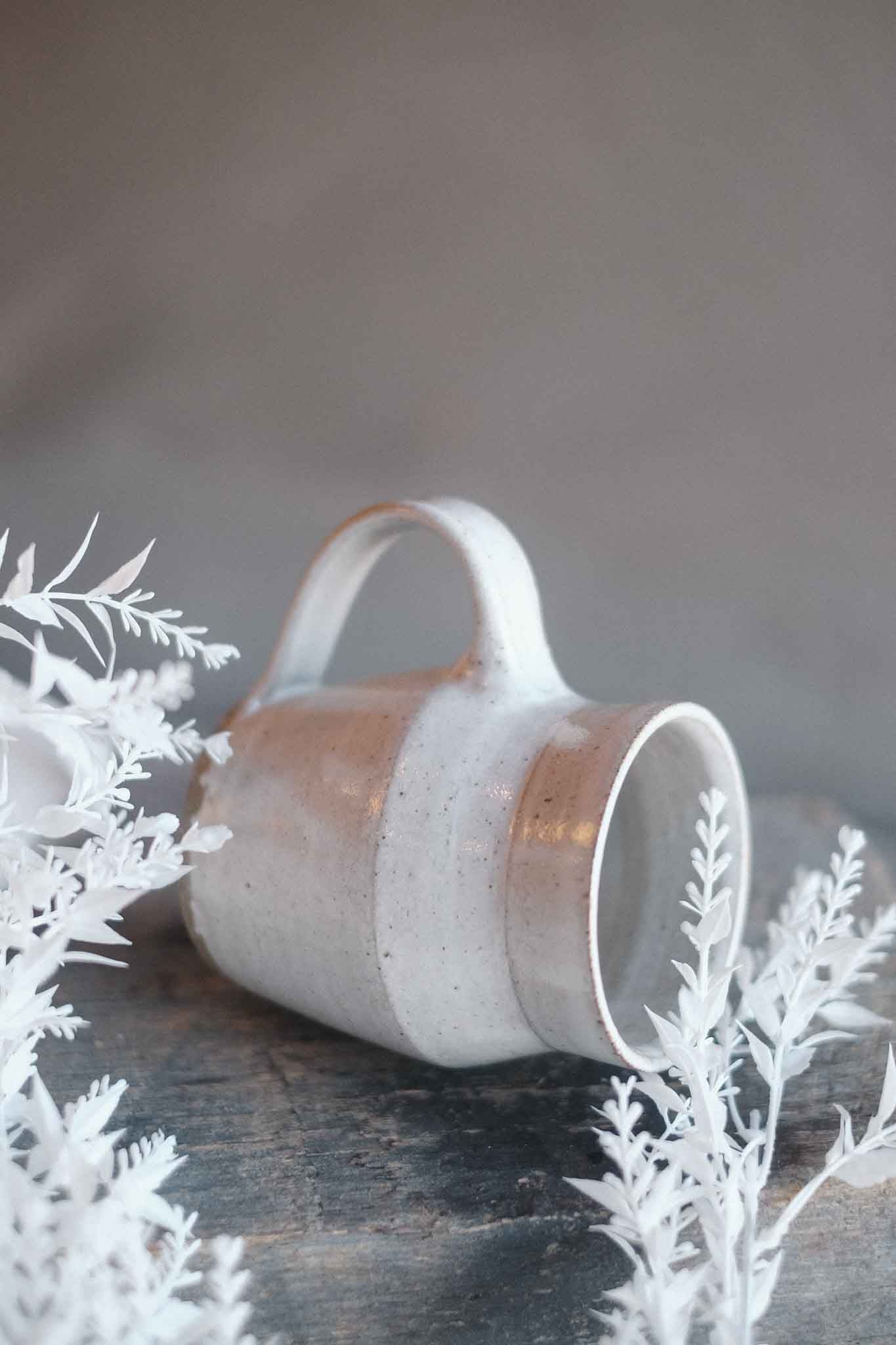 Handmade Mug — Wheel Thrown — White 4