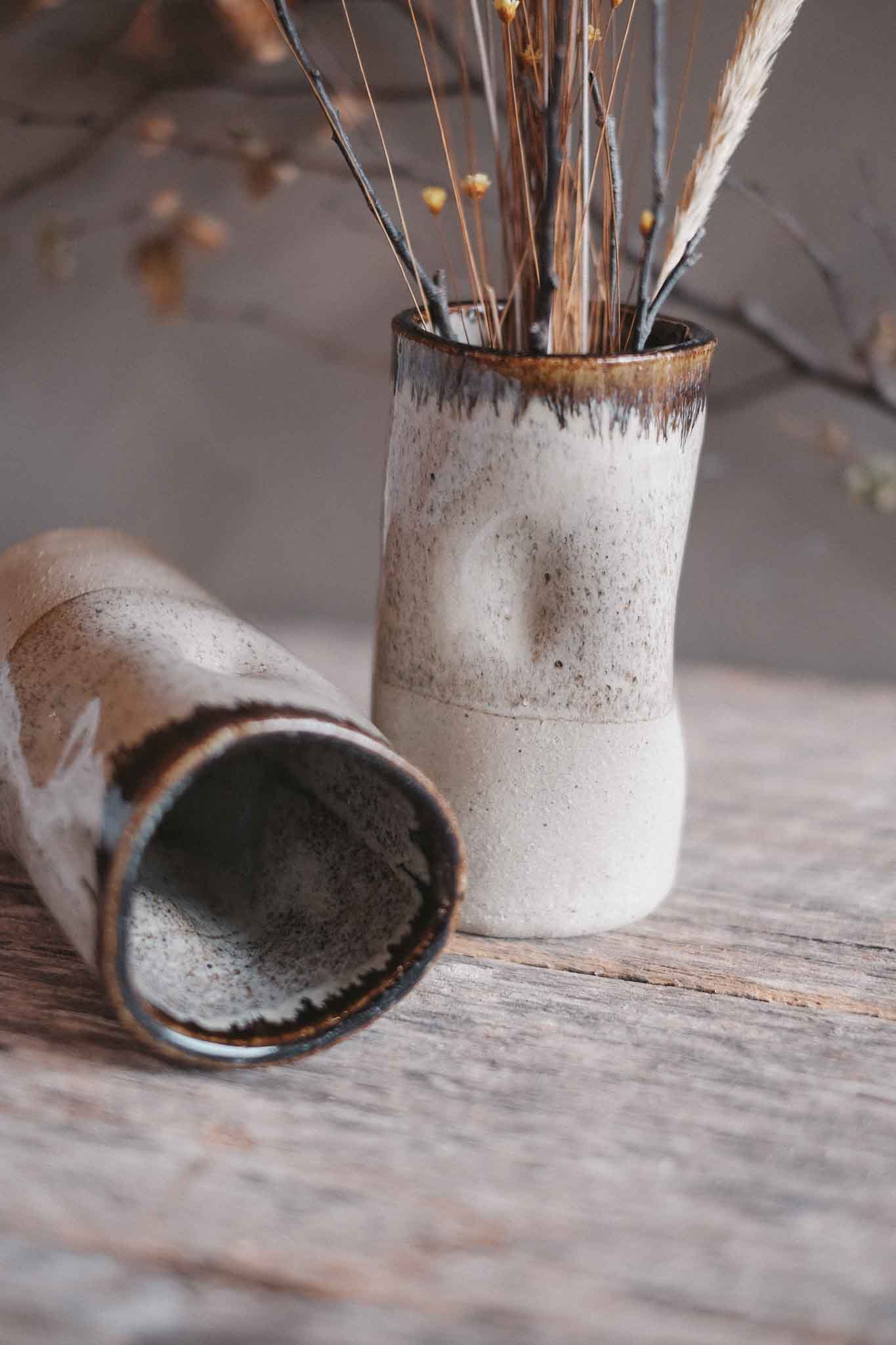 Wabi-Sabi Bud Vase — Ember | Medium