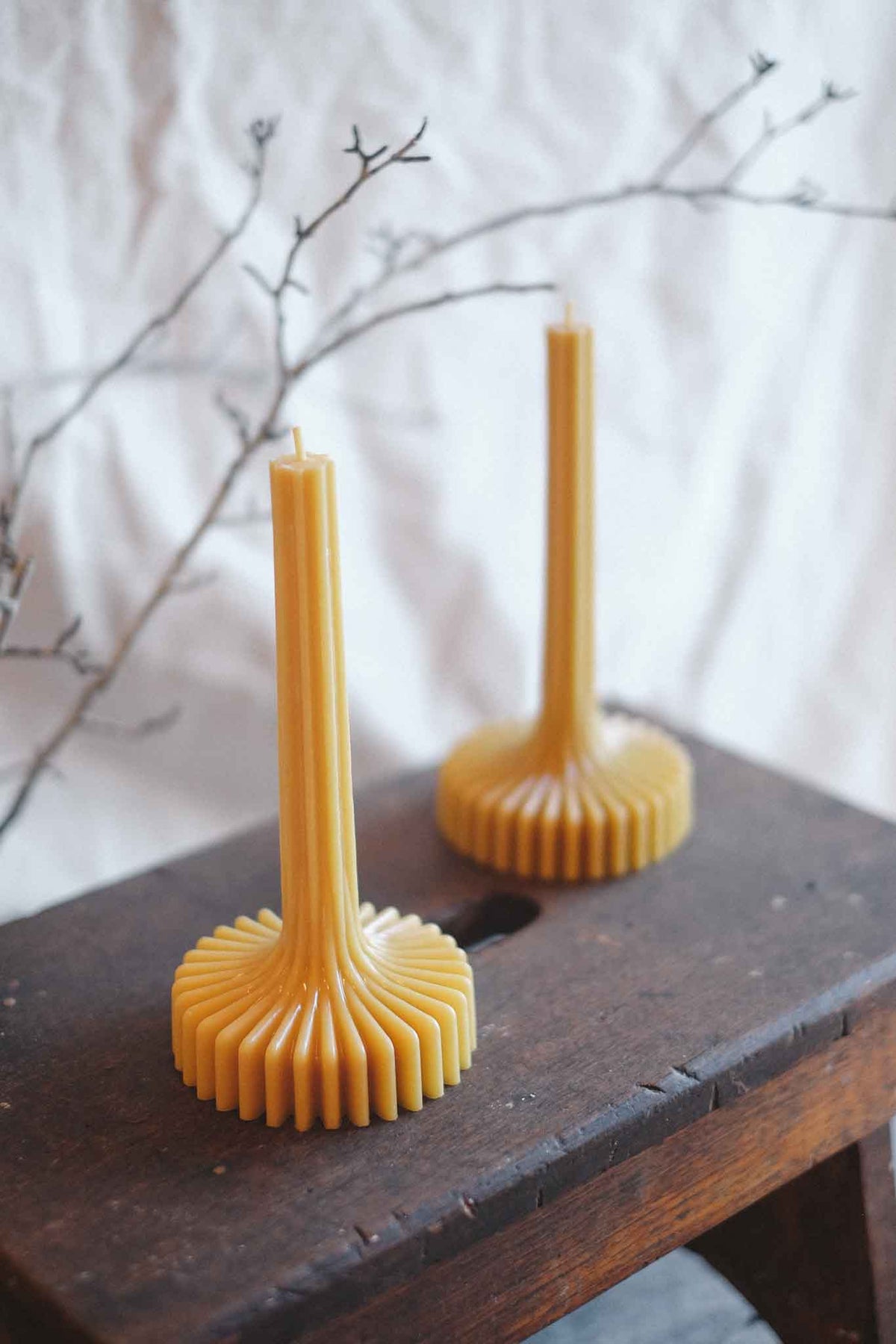 Fluted Spire Sculptural Candle