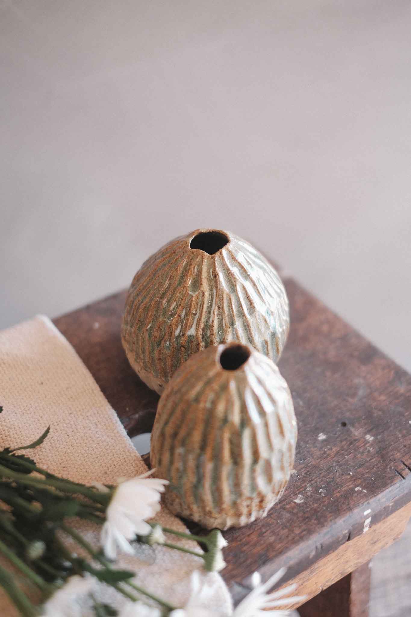 Carved Vase – Seed Form | Small