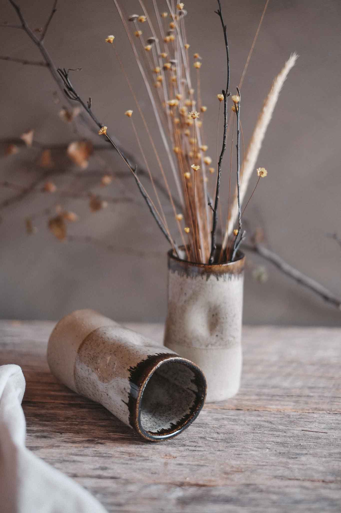 Wabi-Sabi Bud Vase — Ember | Medium