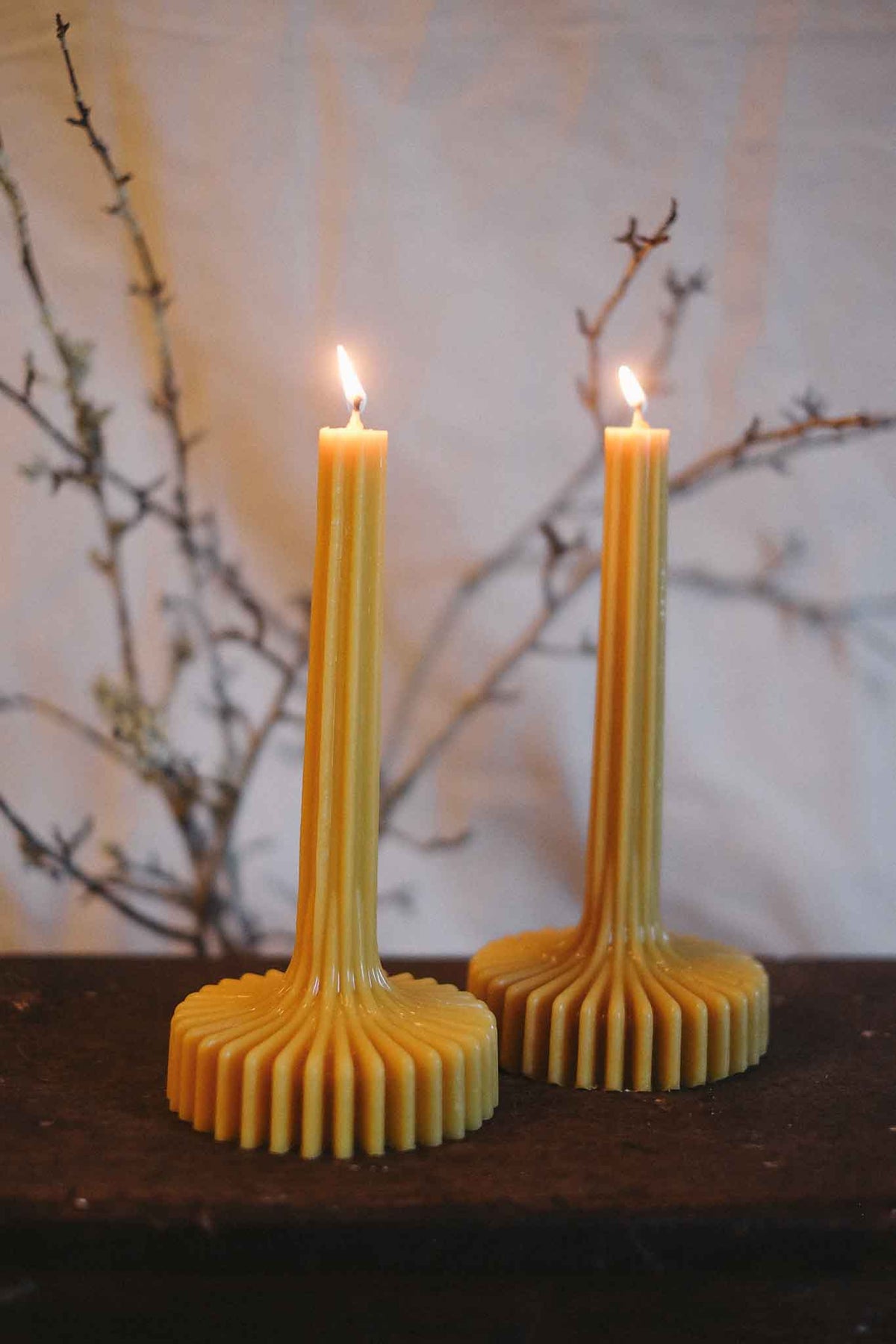 Fluted Spire Sculptural Candle