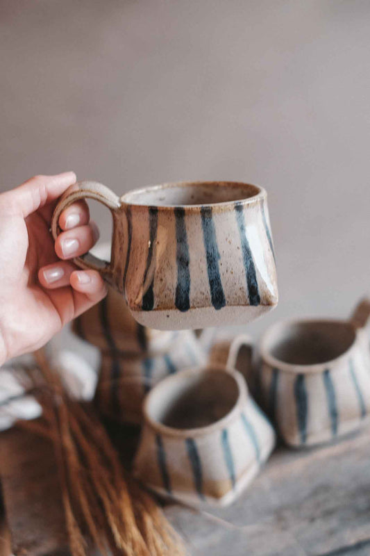 The Folded Mug — Striped