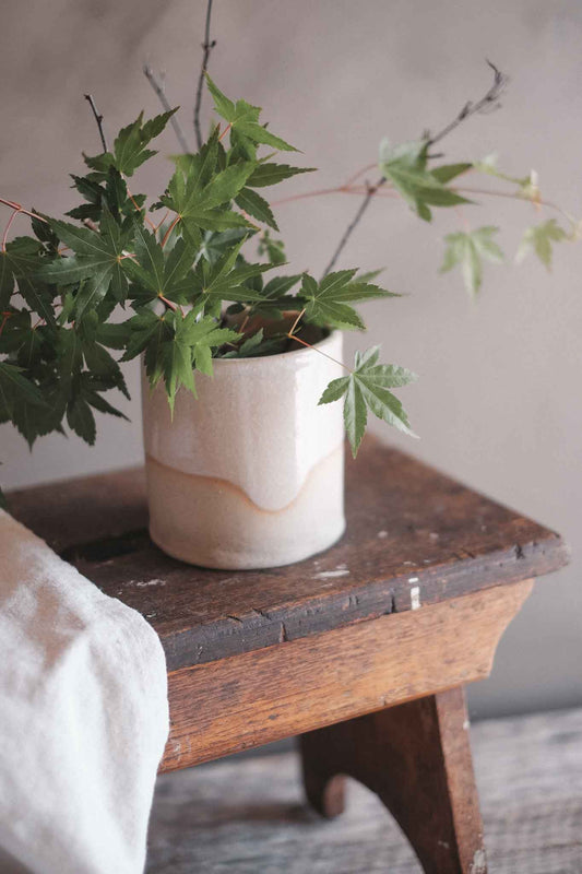Snowflake Crackle Kitchen Utensil Holder/Vase