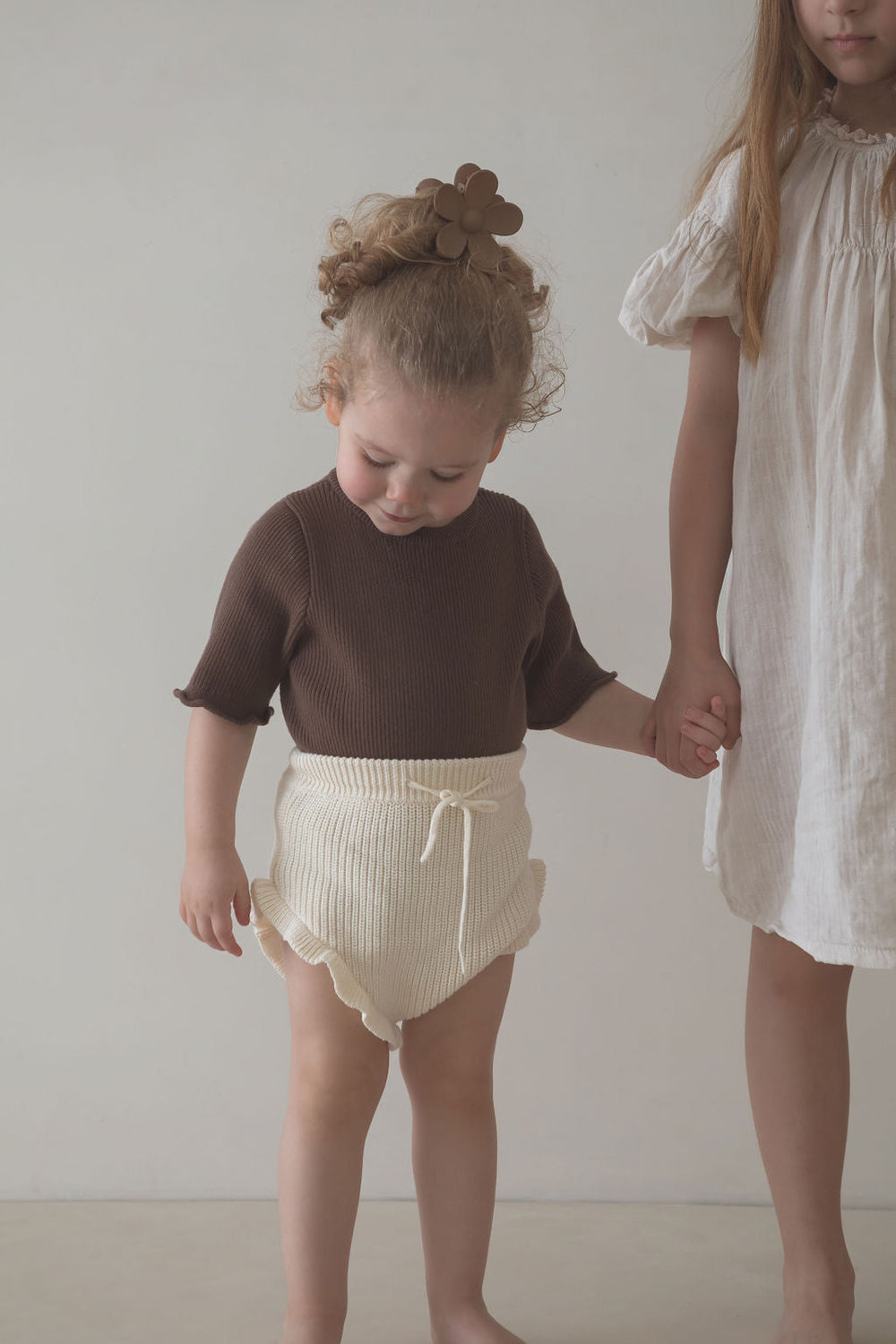 RIBBED ROMPER | CACAO