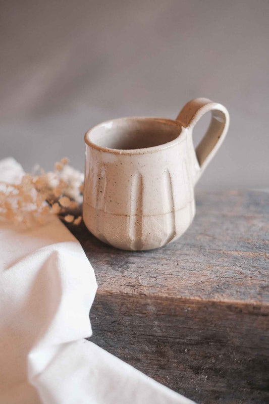 Handmade Ceramic Mug — Cream