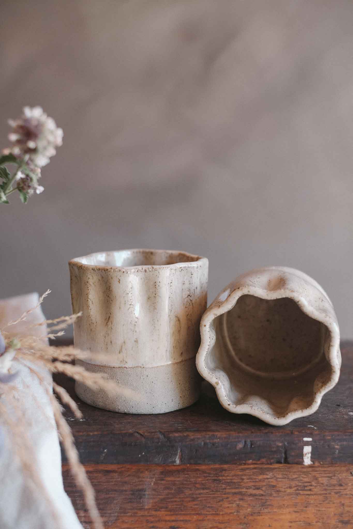 Ruffle Edge Latte Cup