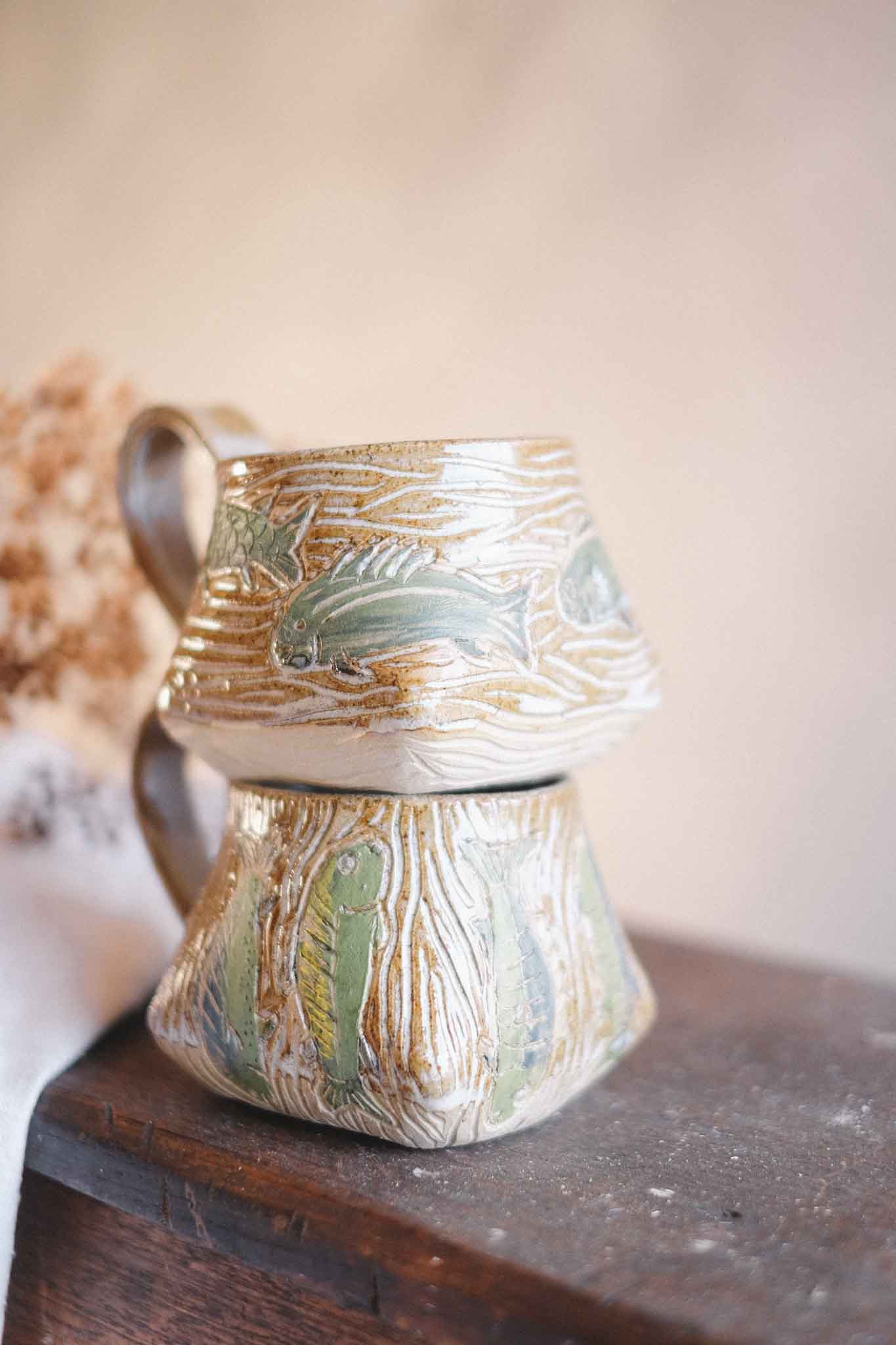 Blue Fishies Mug — Jane Chapman Collaboration — 300ml