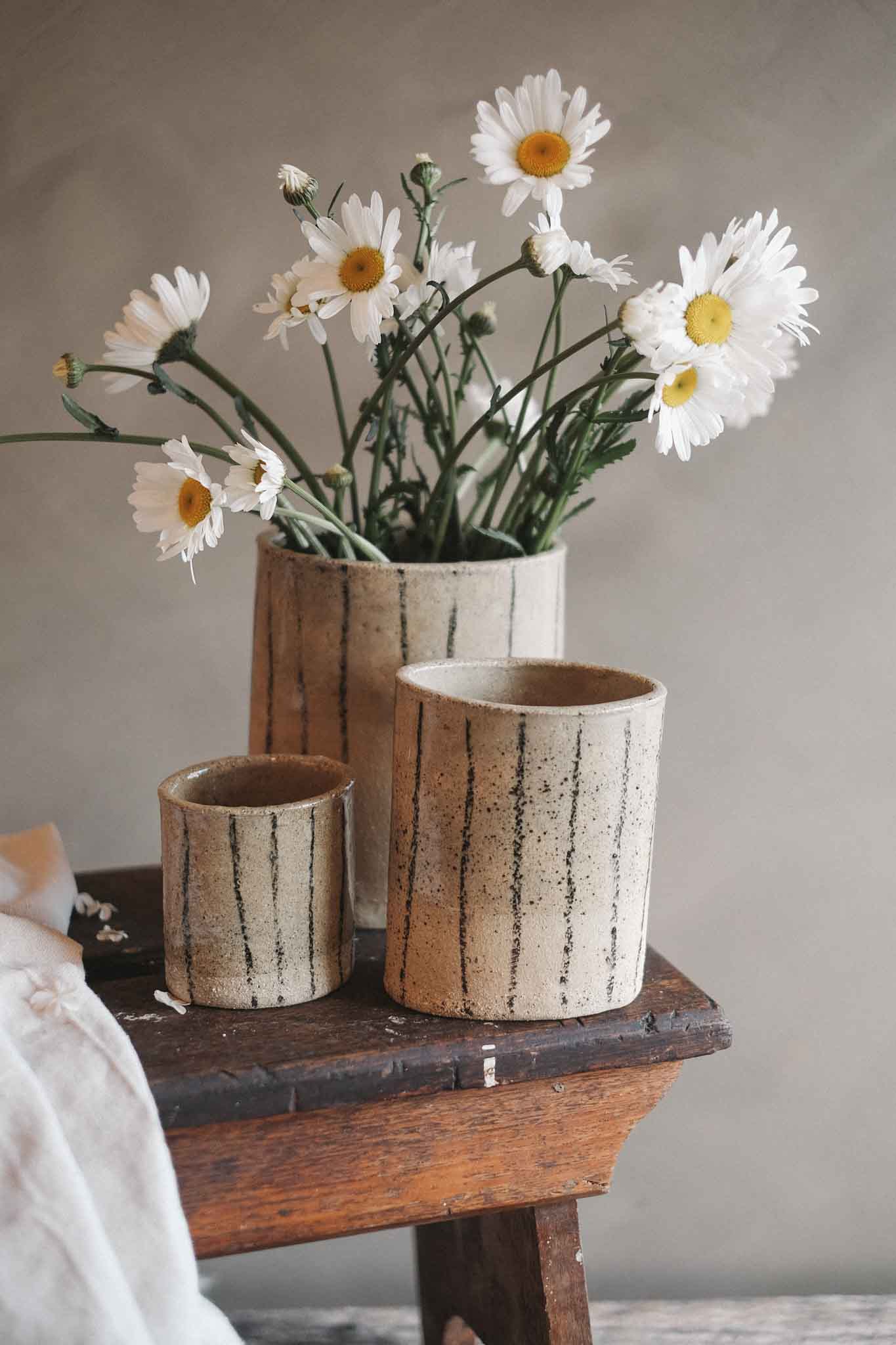 Wabi-Sabi Vase — Black Stripe