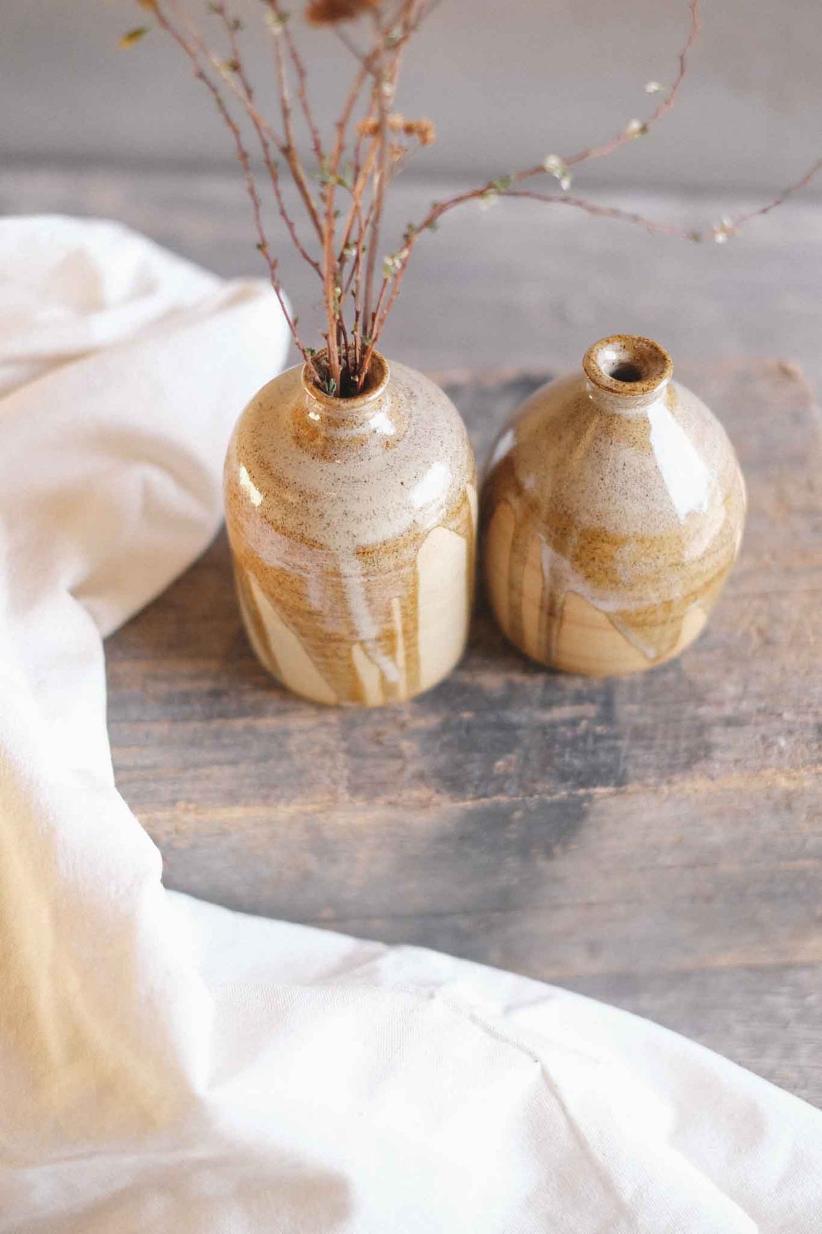 Bud Vase – Binalong Cream Glaze