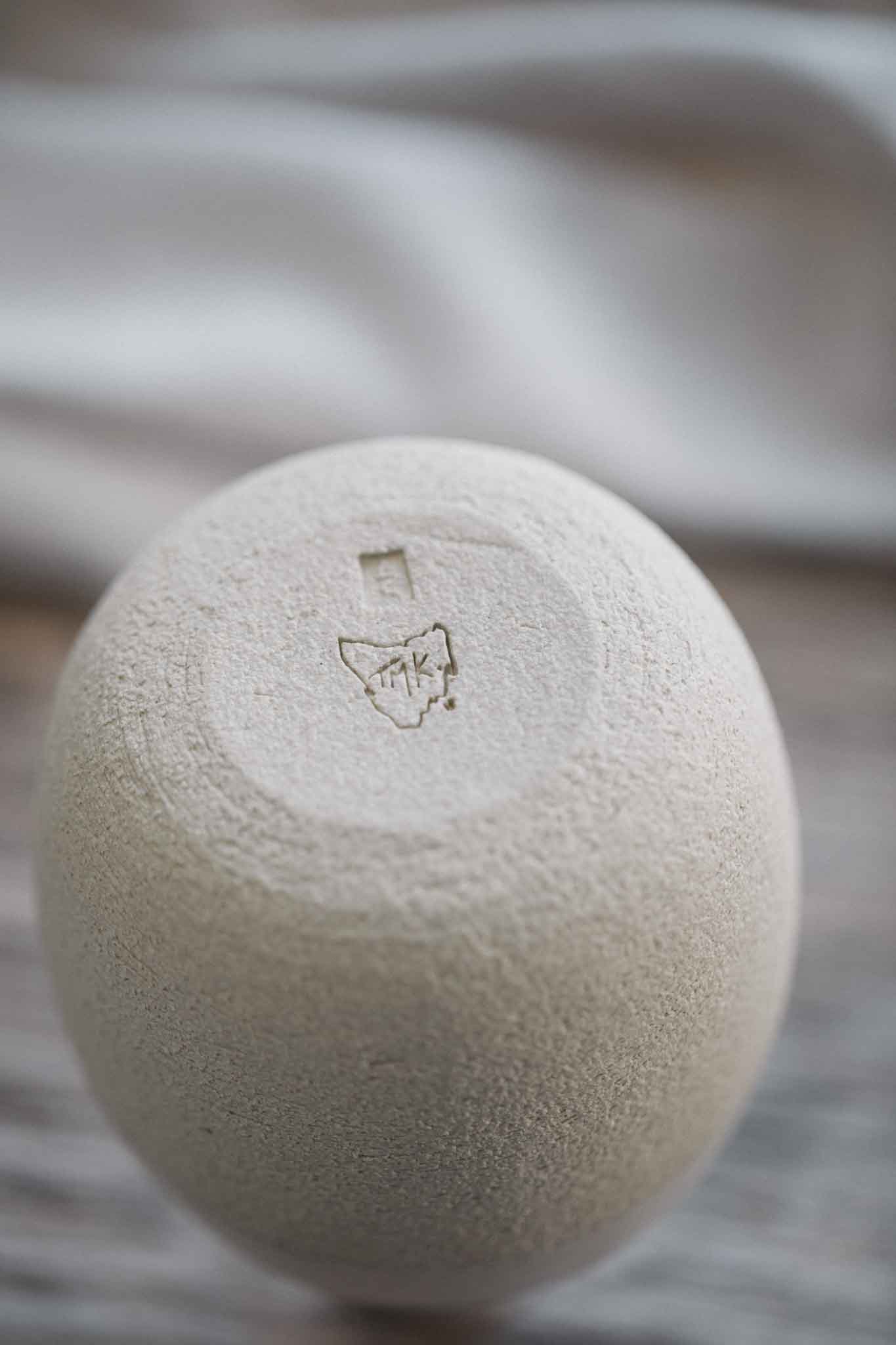 White Raw Earth Vase