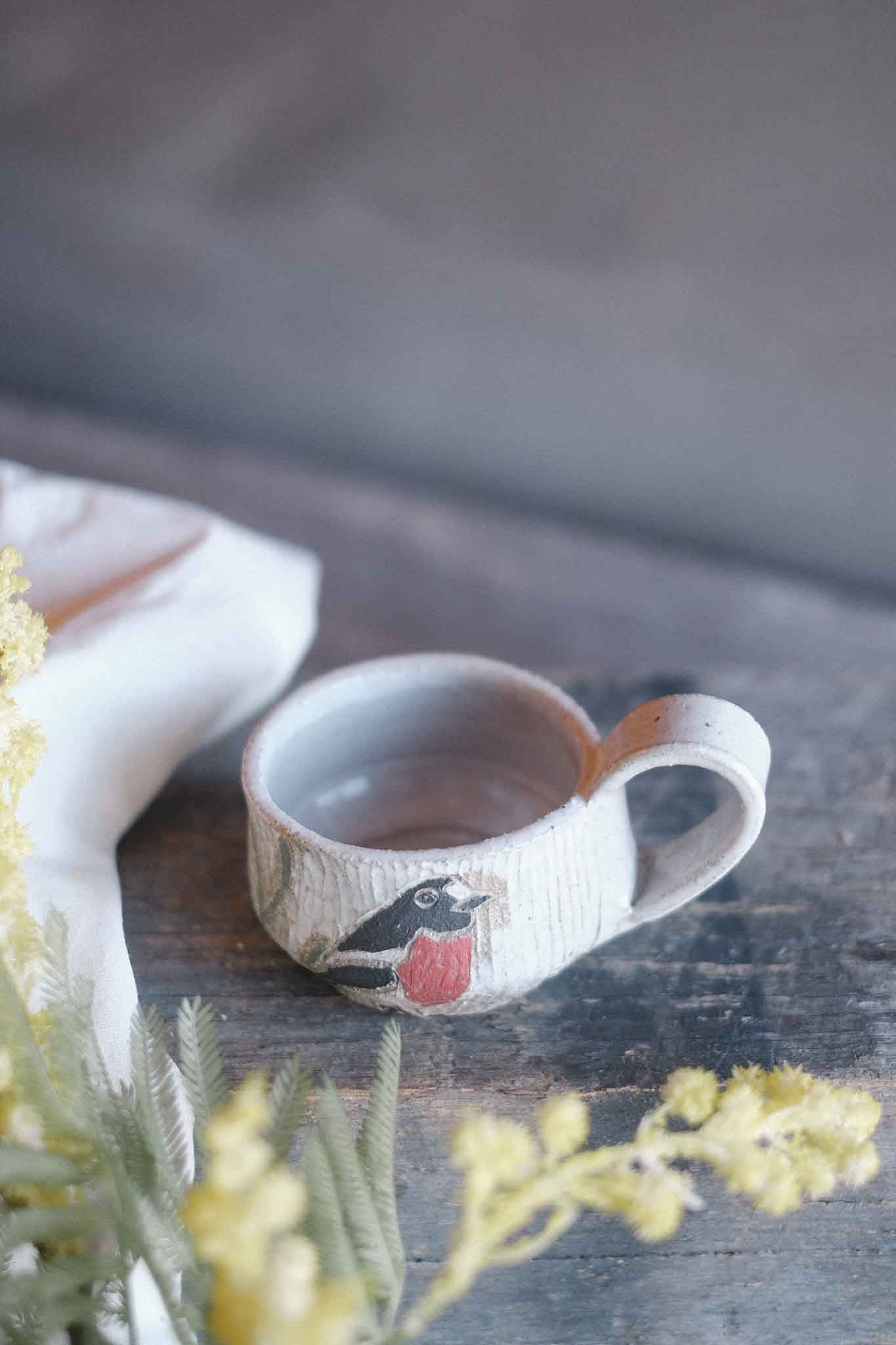Carved Red Robin Mug — Jane Chapman Collaboration