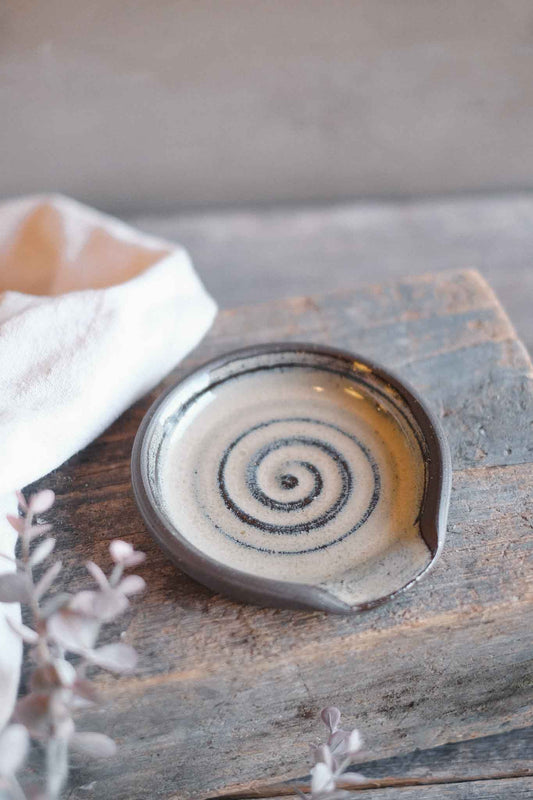 Spoon Rest — Black Clay