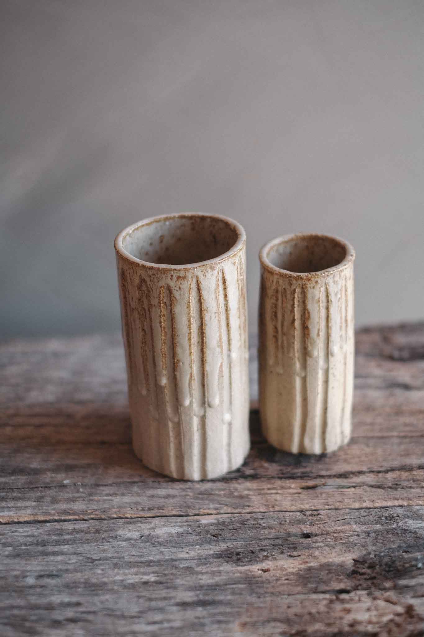 Carved Wabi-Sabi Vase | Medium