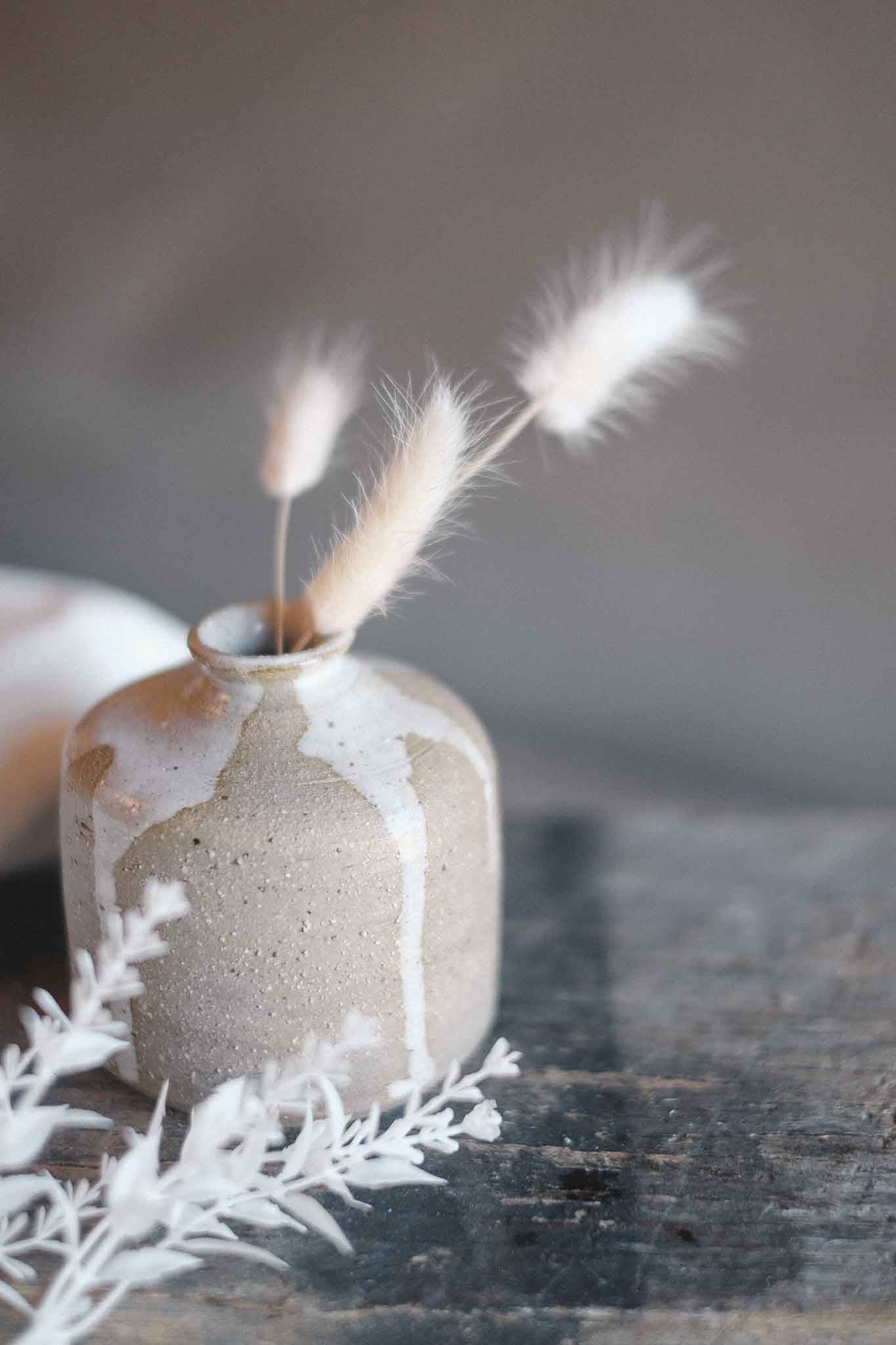 Handcrafted Wild Clay Bud Vase