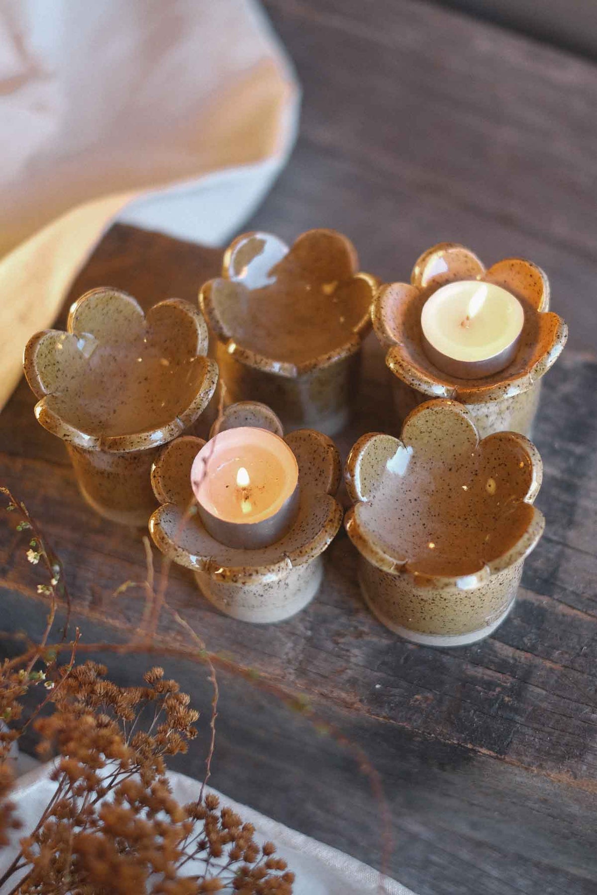 Tealight Candle Holder – Binalong Bay Glaze